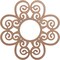Ekena Millwork Cohen Wood Fretwork Pierced Ceiling Medallion, Wood (Paint Grade), 24"OD x 8 1/4"ID x 3/8"T CMWP24X24X0375COMF - alternate 1